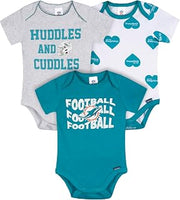 Gerber NFL Baby Girls 3-Pack Onesie Bodysuit