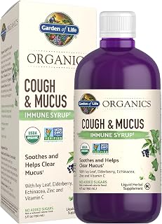 Garden of Life Organics Cough & Mucus Immune Syrup, Sugar-Free, 5 fl. oz