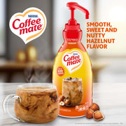 Hazelnut Non-Dairy Creamer Pump Bottle by Nestle Coffee mate – 50.7 Fl Oz (Pack of 2), Coffee, Pack of 2, Model NES31831CT