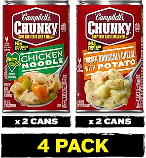 (Bundle of 4) Campbell's Chunky Soups Variety Bundle