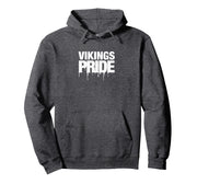 Curtis Vikings PRIDE Pullover Hoodie by Curtis Vikings Official High School Gear – Polyester, Blue, Model W2SMYT6NZCS