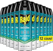 Raid Ant Killer Spray Kills on Contact Pine Forest Fresh Scent Defense System 17.5 Ounce (Pack of 12)