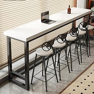 Slim RecuMetal Kitchen Bar Table - Alta Mesa 63 x 40 x 105 cm for Dining Room Cafe Living Room Slish Fur Space Saving Design