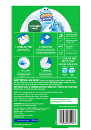 Fresh Brush Flushable Refills - Citrus Action Scent - 10 Count Flushable Refills Per Box - Pack of 3 Boxes by Scrubbing Bubbles – 12 Count (Pack of 3), White, Model 025700711025