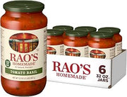Rao's Homemade Tomato Basil Sauce Made with Italian Tomatoes, 32 oz (Pack of 6)