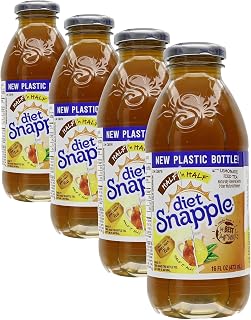 Snapple Diet Half and Half, 16 oz (Pack of 4)