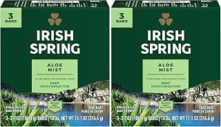 Irish Spring Aloe Deodorant Soap Bar, 3 Ea, 3count (Pack of 2)