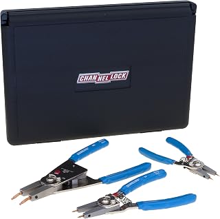 Channellock RT-3 Convertible Retaining Ring Plier Set, 3-Piece, Blue