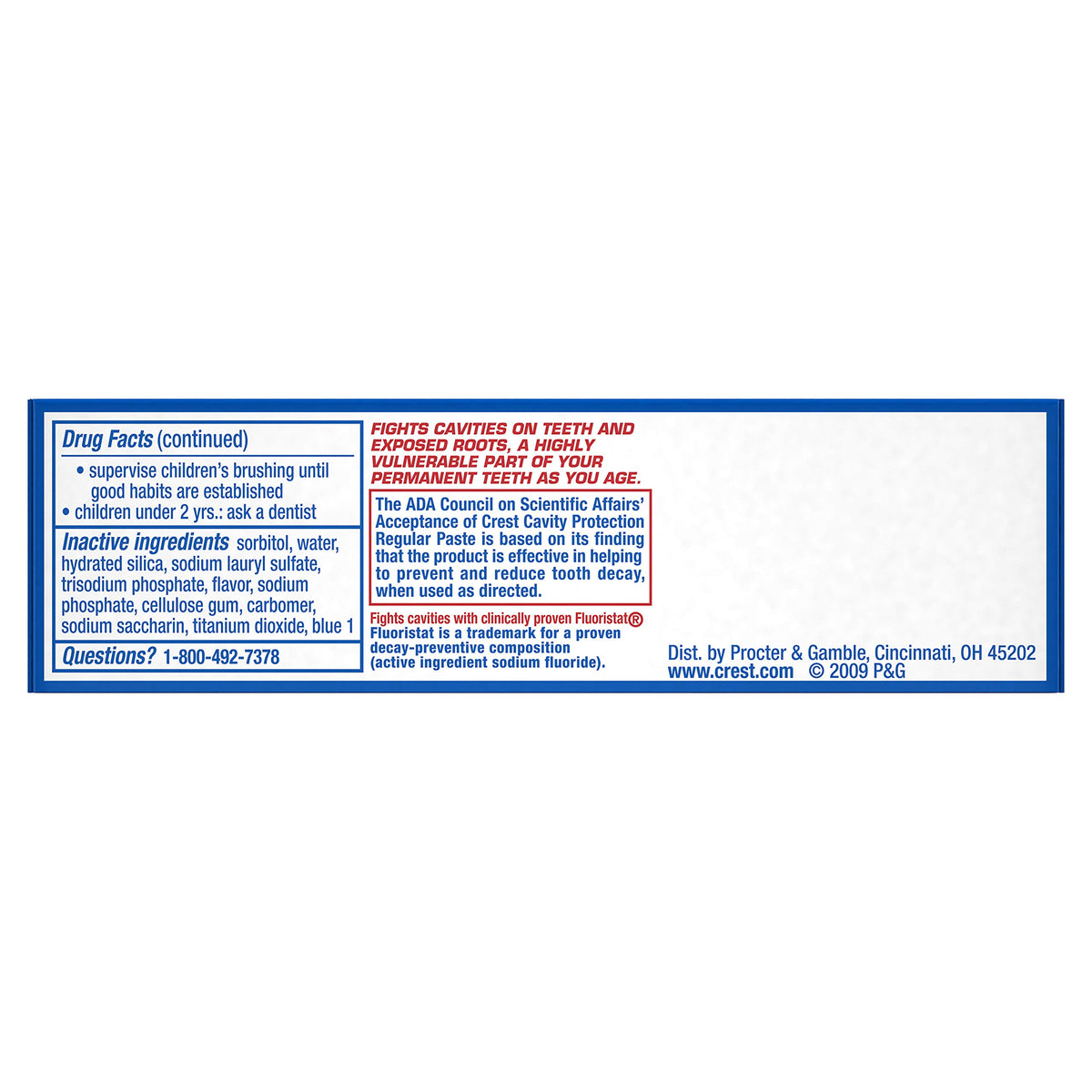 Cavity Protection Regular Toothpaste by Crest – 0.85 Ounce (Pack of 36), Pack of 36, Model 37000003403