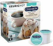 CINNABON Classic Cinnamon Roll Keurig Single-Serve K-Cup Pods, Light Roast Coffee, 18 Count (Pack of 2)