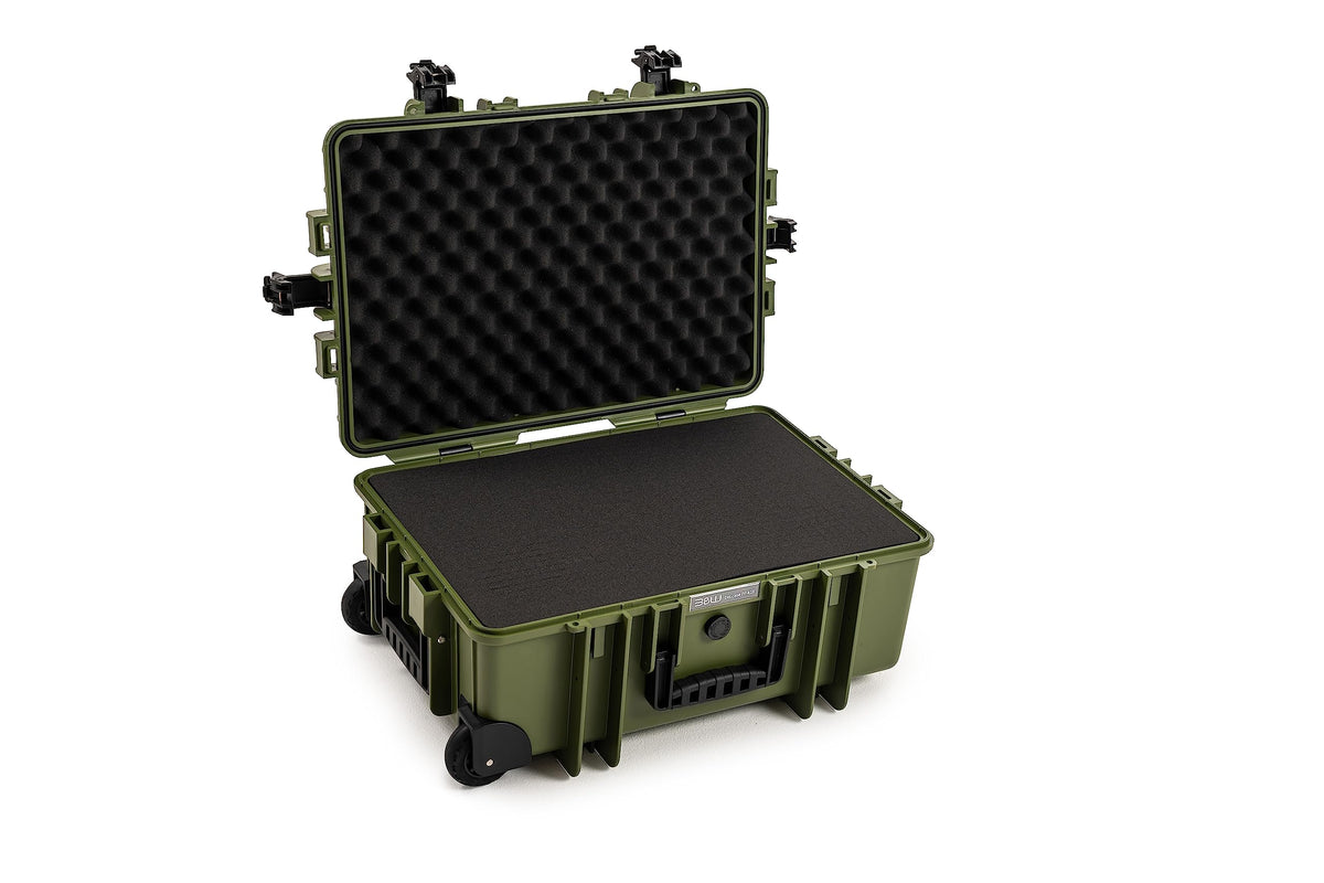 B&W International Bronze Green / Typ 6700 - Innenmaß 53x36x22cm / Cube Foam Hunting