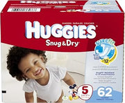 HUGGIES Snug and Dry Diapers Big Pack, Step 5, 62 Count