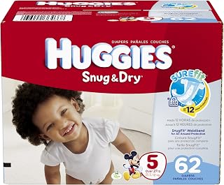HUGGIES Snug and Dry Diapers Big Pack, Step 5, 62 Count
