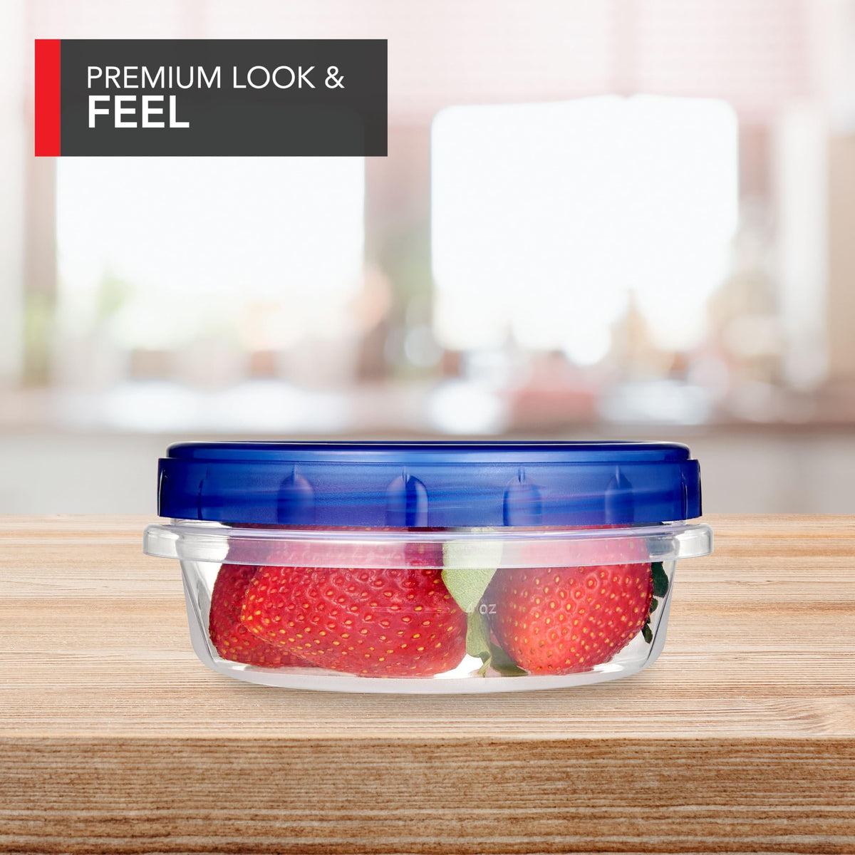 Stock Your Home 8 oz / Blue / 4 Pack Container Sets