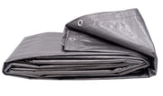 Heavy Duty Silver Tarp 6 OZ. by HARPSTER TARPS – High Density Polyethylene, Silver, Model S10x20