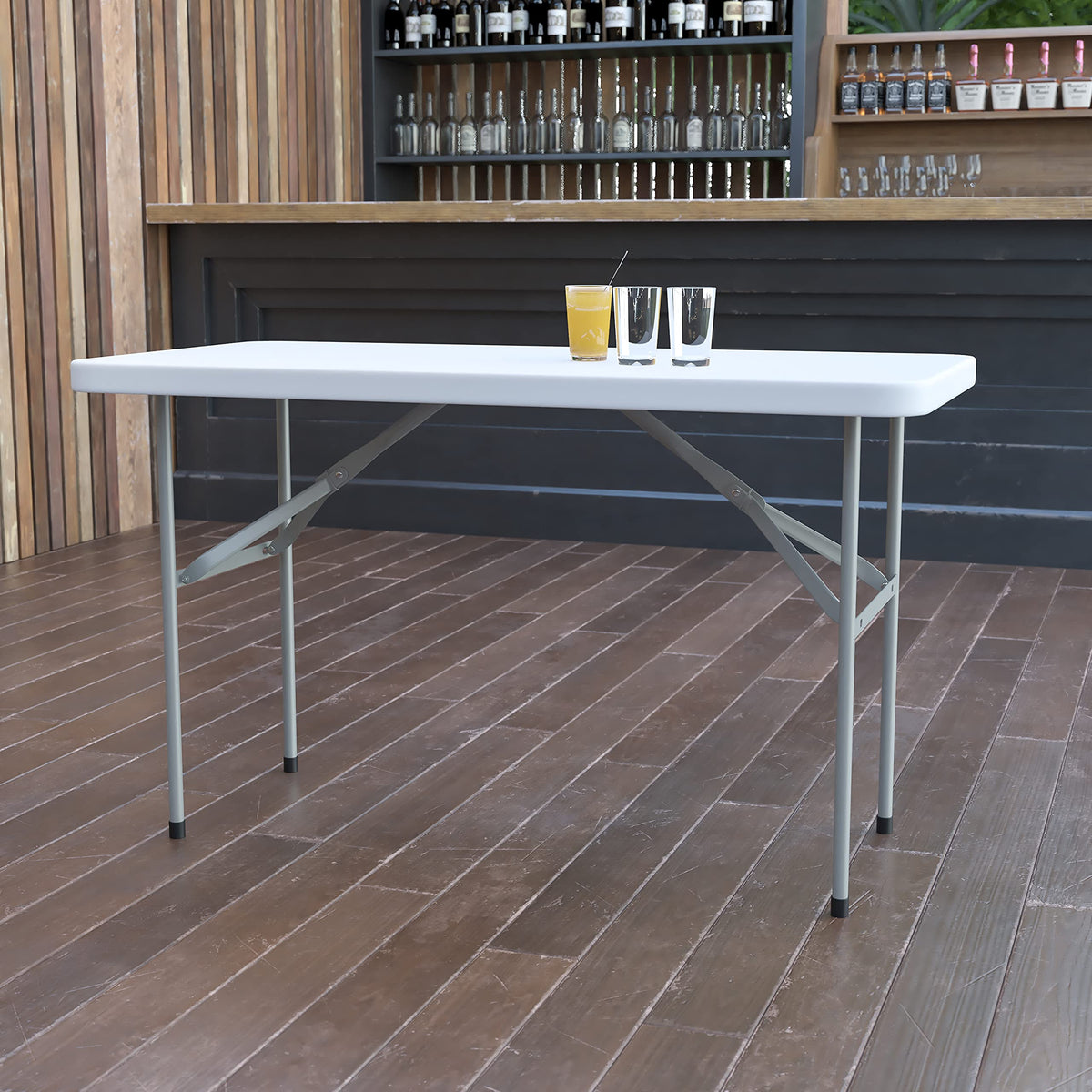 Flash Furniture Granite White / 4 feet / Classic Folding Tables