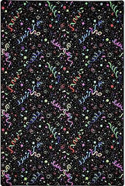 Joy Carpets Fluorescent Celebration 6' x 9' Area Rug