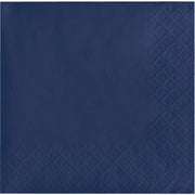 Creative Converting Touch of Color 2-Ply 50 Count Paper Beverage Napkins, Navy