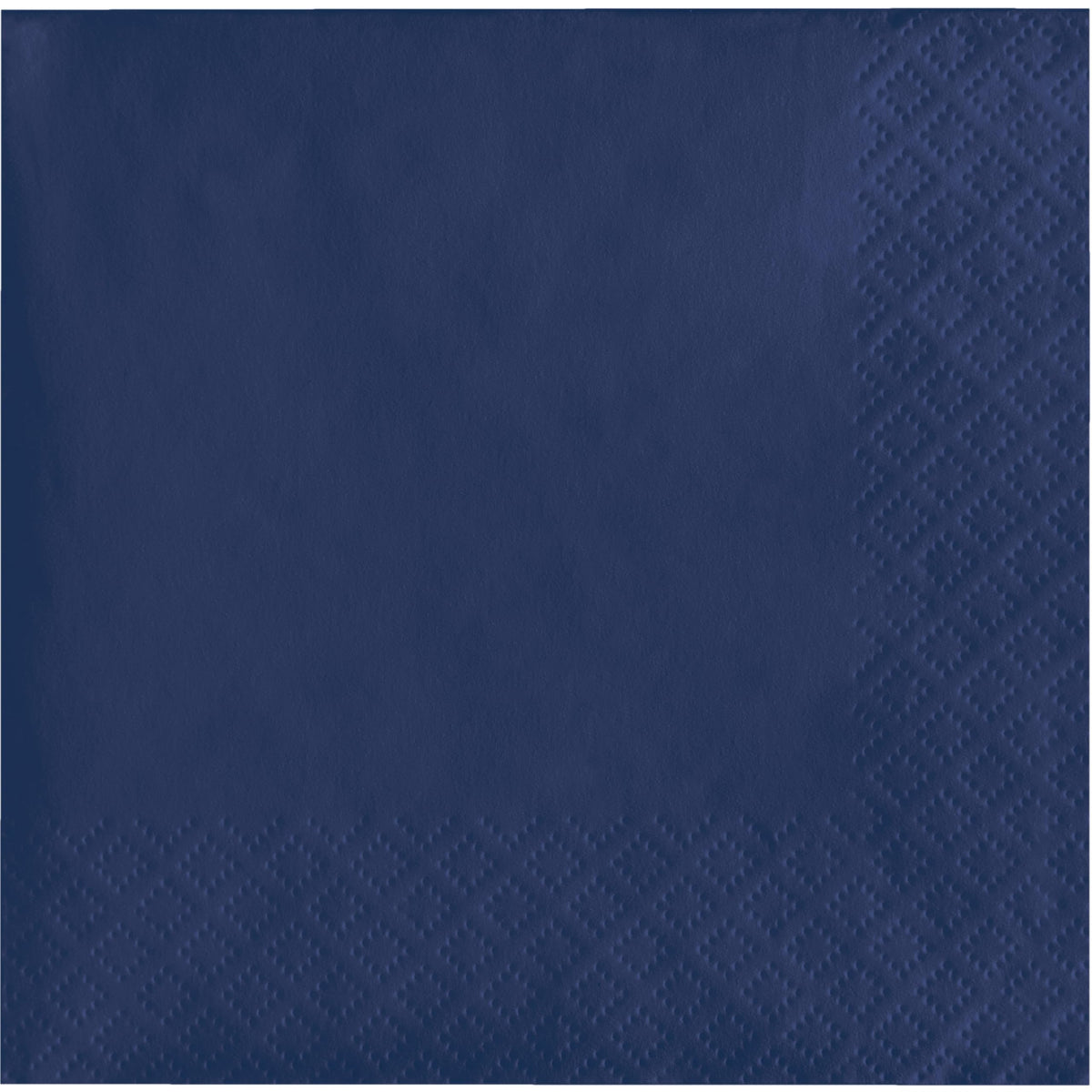 Creative Converting Touch of Color 2-Ply 50 Count Paper Beverage Napkins, Navy