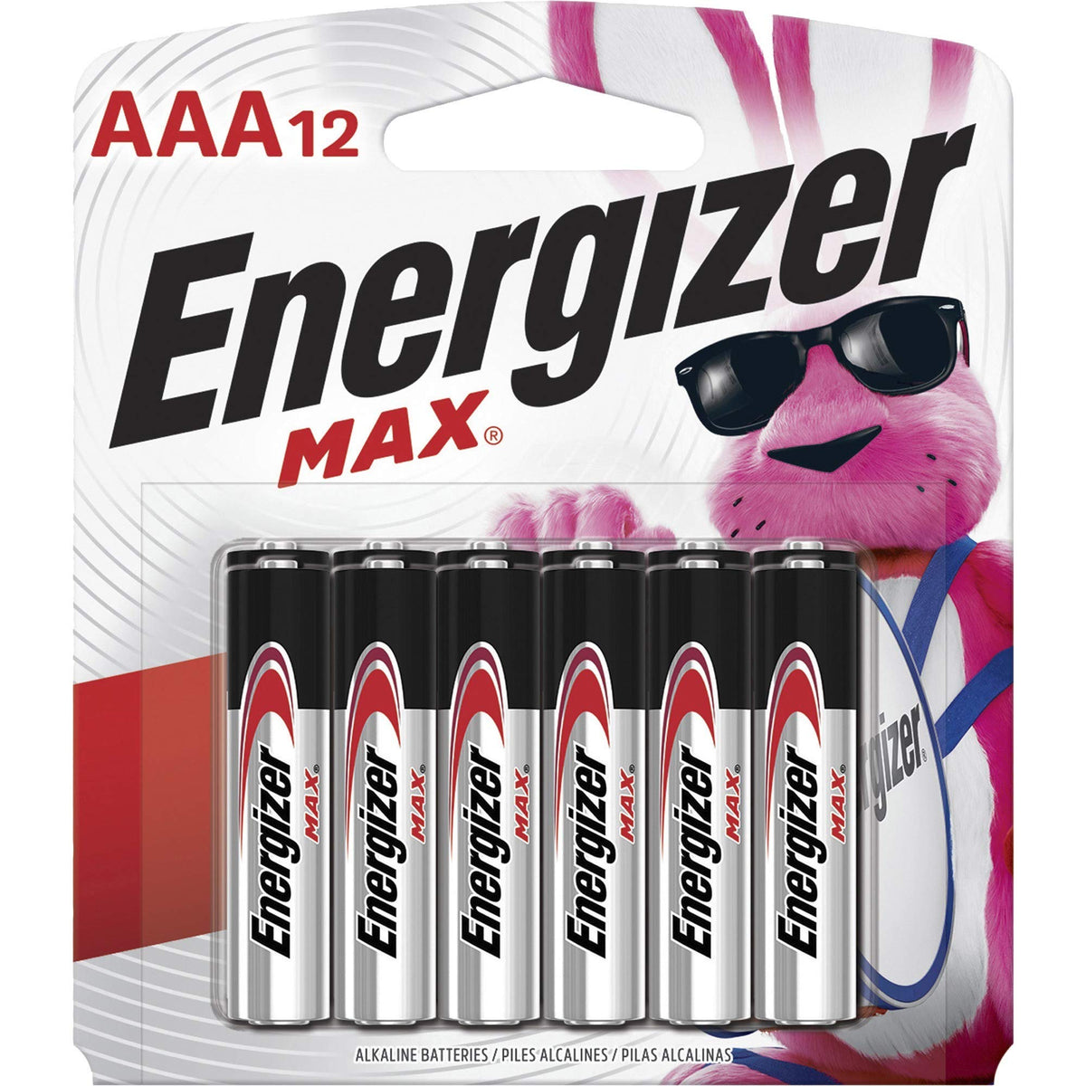 MAX AAA Batteries by Energizer – Black, Silver, Pack of 288, Model E92BP12CT