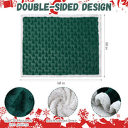 Remagr Christmas Tree Throw, 50 x 60 Inches, Green