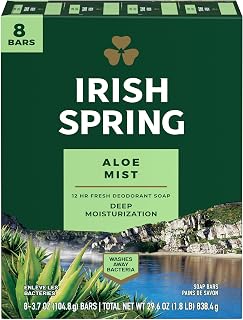Irish Spring Aloe Bar Soap, 8 Count