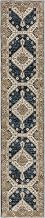 PowerSellerUSA Sphinx Andorra Area Rug 2281E Traditional Blue Geometric Achromatic 2' 6" x 12' Rectangle