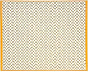 Global Industrial Machinery Wire Fence Partition Panel, 6'W, Yellow