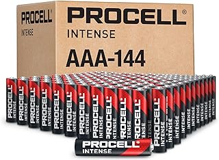PROCELL Alkaline Intense AAA Batteries, 1.5V Alkaline AAA for High Drain Professional Devices, Triple A Battery with Long-Lasting Power, All-Purpose AAA Industrial Batteries, 144-Count Bulk Pack