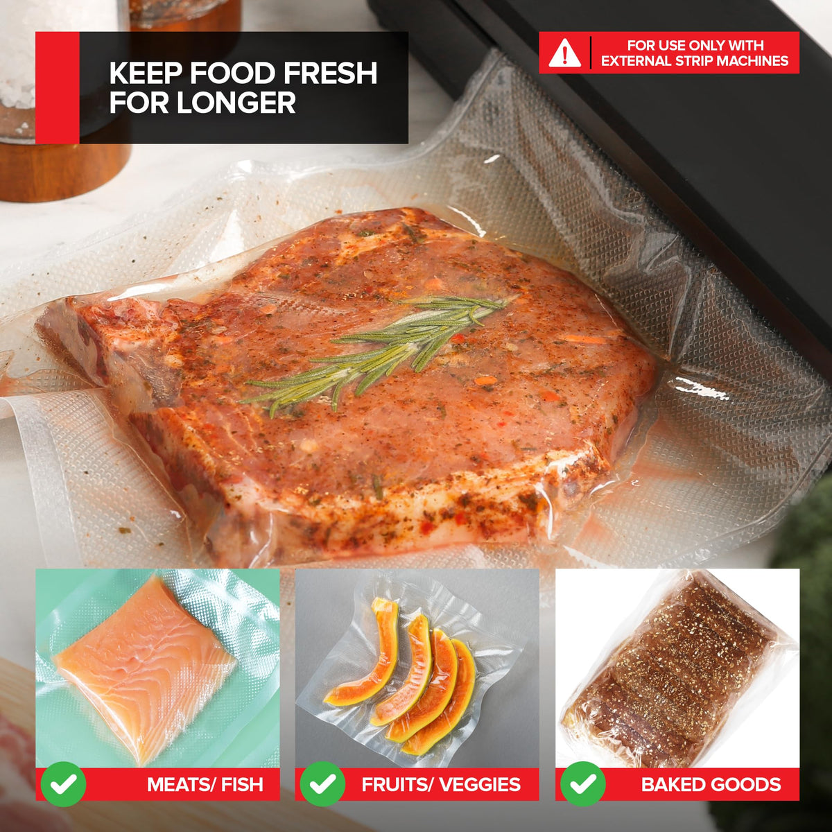 Stock Your Home 11x150 Inch / clear / 1 Food Storage Bags