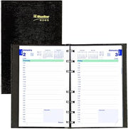 Blueline 2025 Plan & Link™ CoilPro™ Daily Planner, Appointment Book, 12 Months, January to December, 8" x 5", Black (C1504C.81-25)