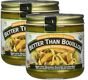 Better Than Bouillon Organic Sodium Reduced Roasted Chicken Base, 76 Servings 2 PK x 16 Oz / 454 Grams, Total 32 Oz (Less Sodium)