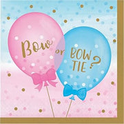 Creative Converting 336066 Gender Reveal Napkins, 6.5", Multicolor