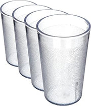 Carlisle FoodService Products Plastic Tumbler 5 Ounces Clear, 1 Count (Pack of 4)