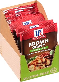 McCormick Gluten Free Brown Gravy Mix, 0.88 oz (Pack of 12)