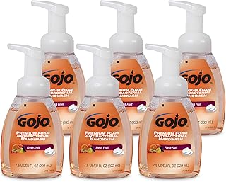 GOJO Antibacterial Foam Soap Bottle, Fruit Scent, 6ct x 7.5 fl oz - 5710-06