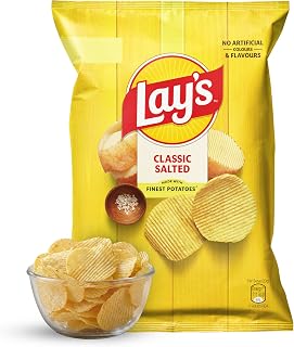 Lay's Lays Classic Salted Chips, 52 gram- India