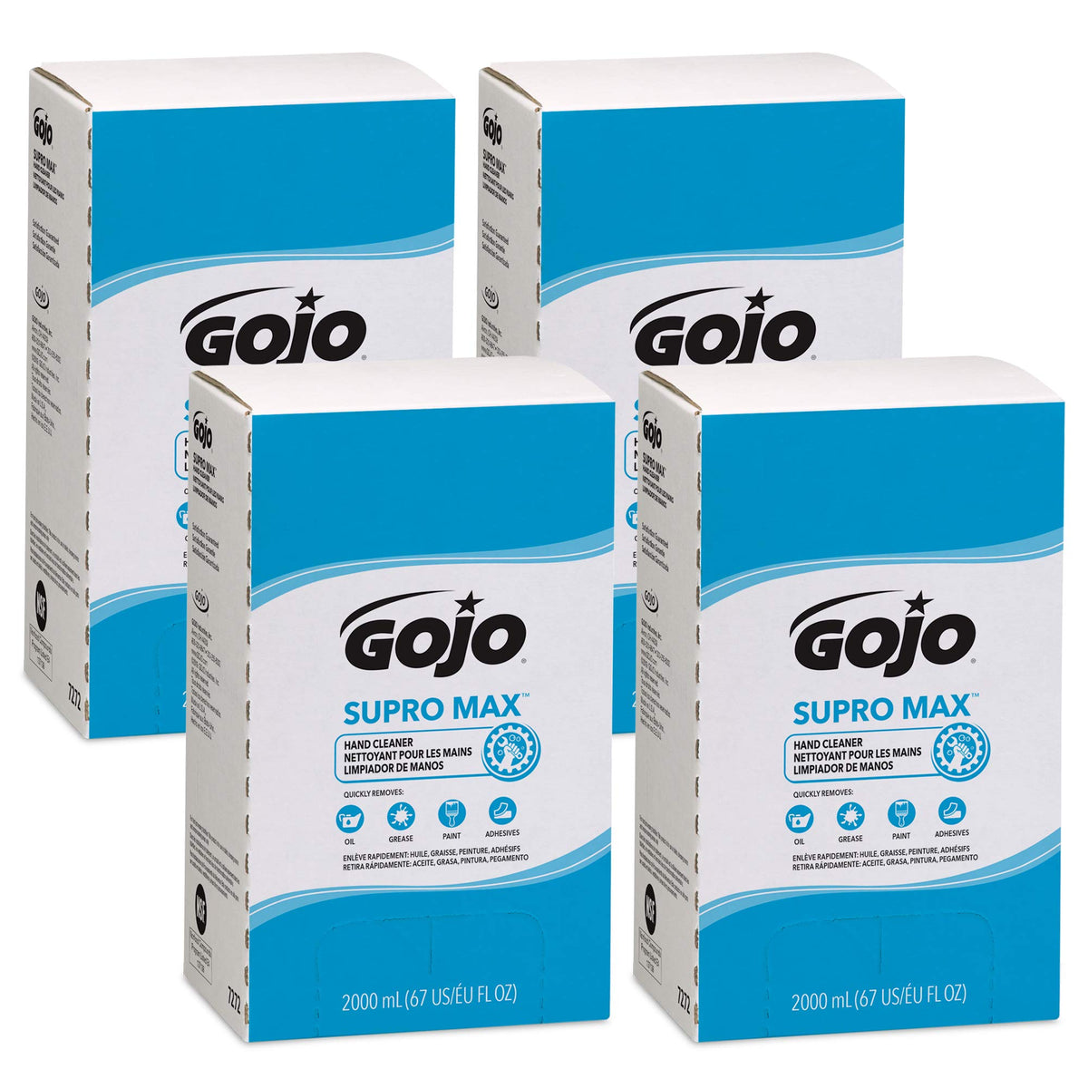 PRO TDX Supro Max Hand Cleaner Refill by GOJO – 67 Fl Oz (Pack of 4), Beige, Pack of 4, Model 7272-04