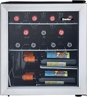 Danby 17 Bottle Free-Standing Wine Cooler in Platinum