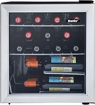 Danby 17 Bottle Free-Standing Wine Cooler in Platinum