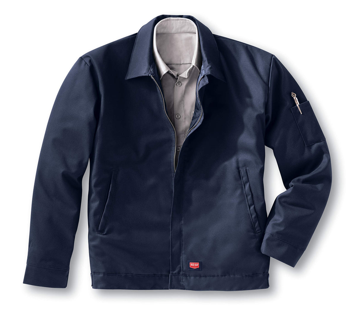 Men's Performance Crew Jacket by Red Kap – Medium, Polycotton, Navy, Model JY20NV RG M