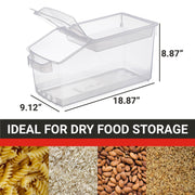 Ingredient Bin by Araven – 8 7/8"(H) x 9"(W) x 19"(D)., 3.7 gallons, Polypropylene, Clear, Model 09308