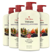 Old Spice 30 Fl Oz (Pack of 4) / Revitalizing with Charcoal / Black Body Washes