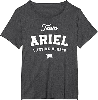 Team Ariel Lifetime Member Funny Name Ariel T-Shirt