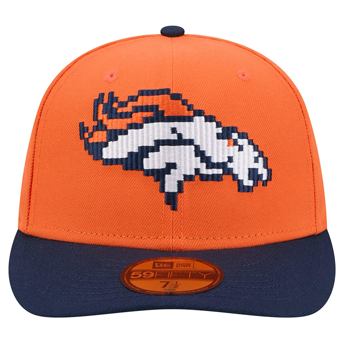 Men's Royal/Red Buffalo Bills Pixel Curved 59FIFTY Fitted Hat by New Era – 7 1/8, Polyester, Buffalo Bills, Royal, Model Nfl F26 Pixel Pre-curved 59fifty