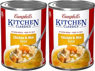 Campbell's Kitchen Classics Chicken and Rice Soup, 14.5 oz. Can (Pack of 2)