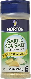 Morton Garlic Sea Salt, Seasoning Blend, 8.5 oz, 1 Pack