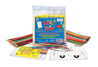 Bilingual Assorted Fun Favors by Wikki Stix – Small, Wax, Black and White, Pack of 50, Model 1718