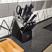 Classic 15-pc Self-Sharpening Knife Block Set by HENCKELS – 15-pc, Black, Model 1028194