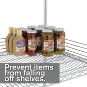 METRO 24 / Chrome / Industrial Utility Shelves